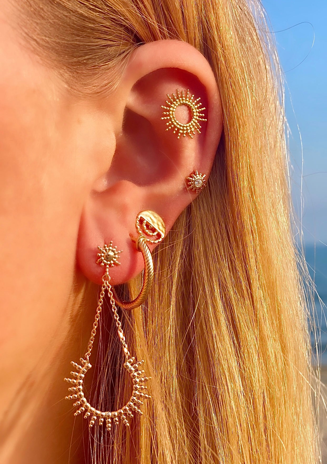 Boucles d'oreilles Amalfi or