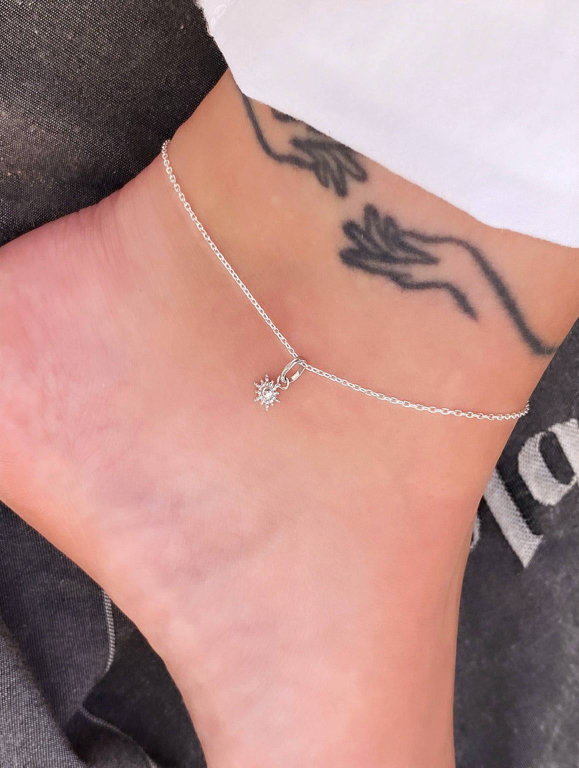 Bracelet de cheville Capri argent