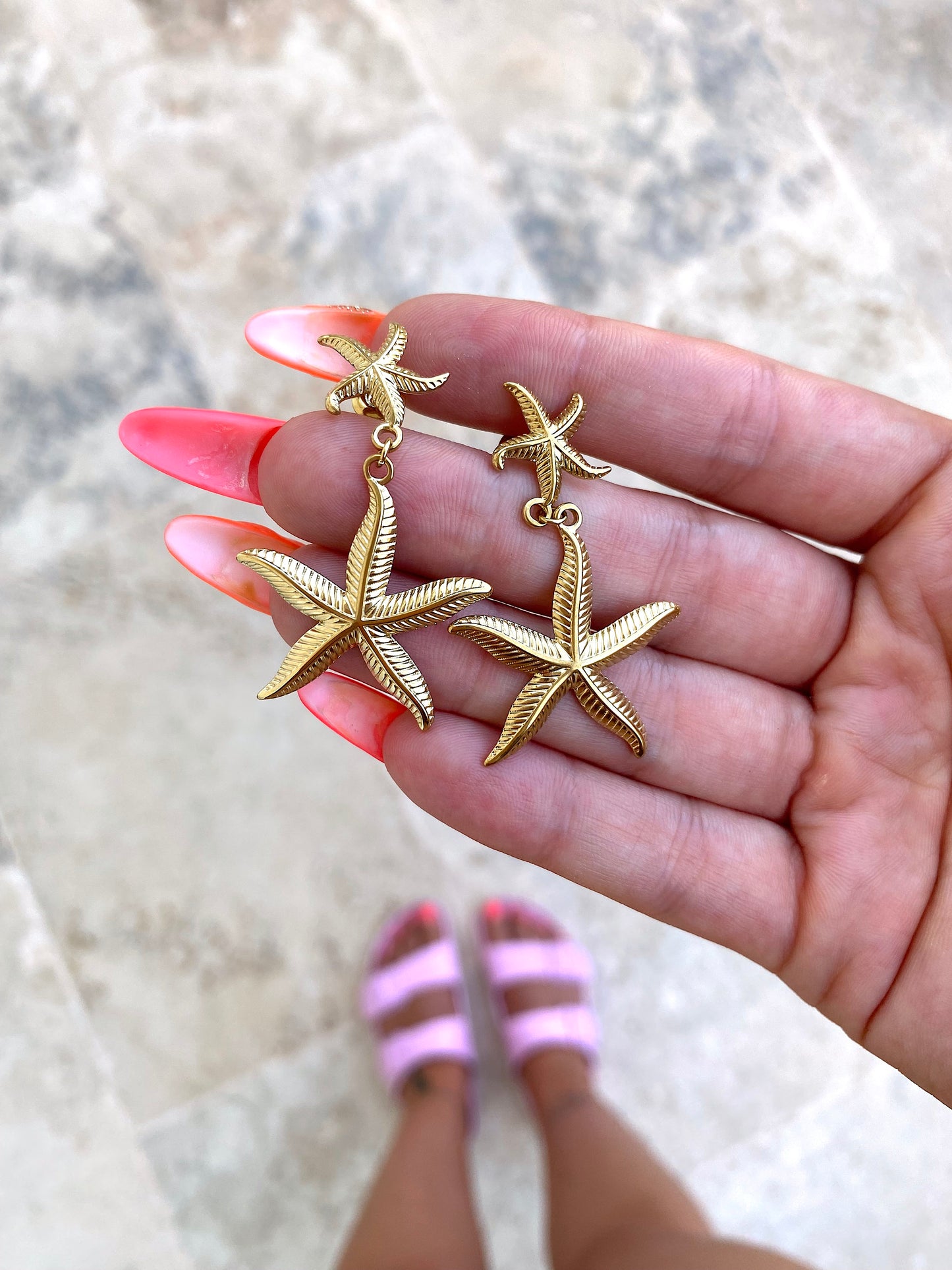 Boucles d'oreilles Étoile de mer