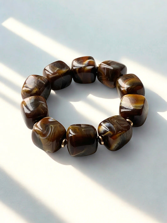 Bracelet Agathe Marron