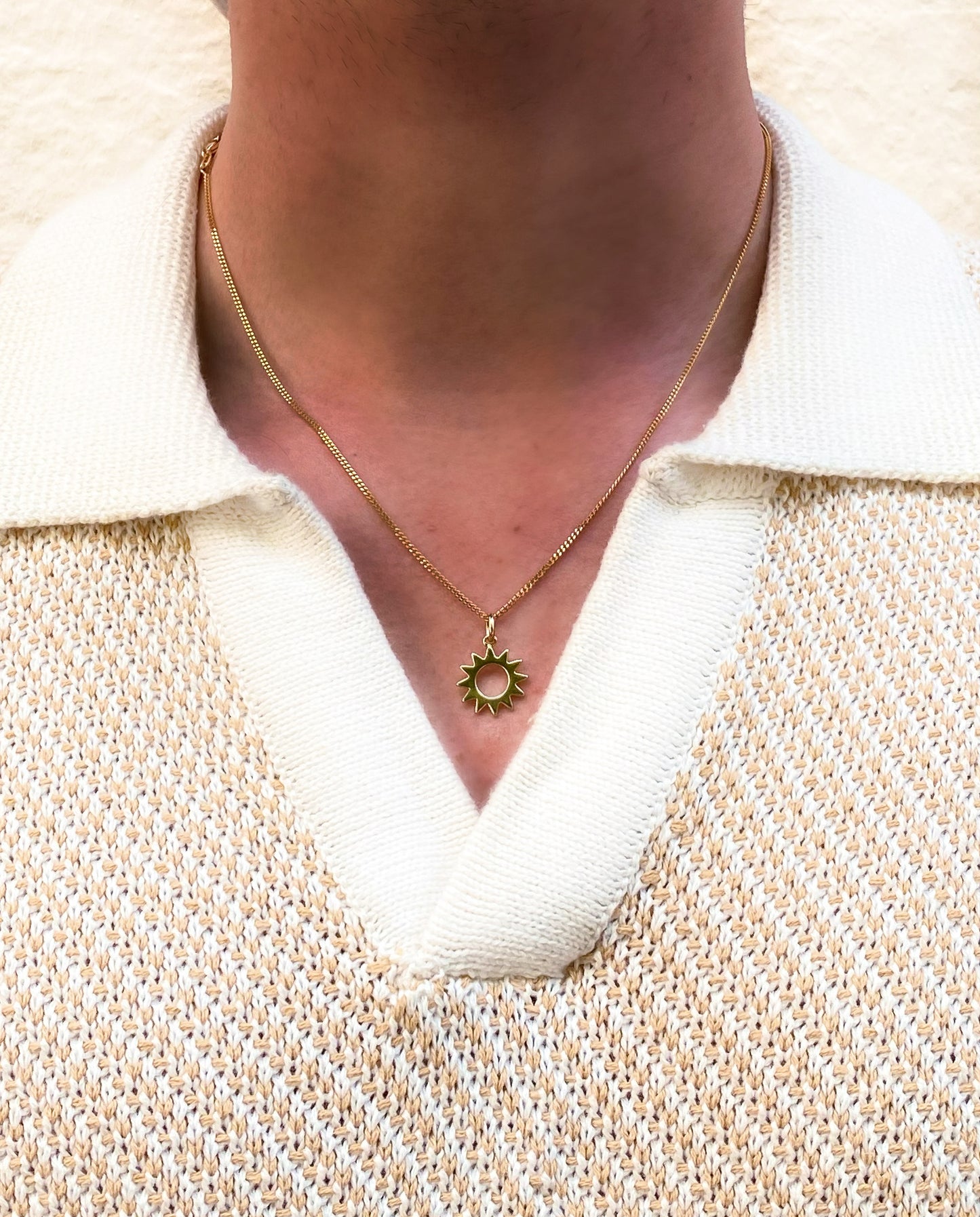 Collier Capri or homme