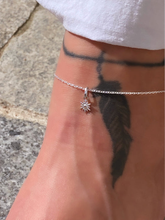 Bracelet de cheville Capri argent