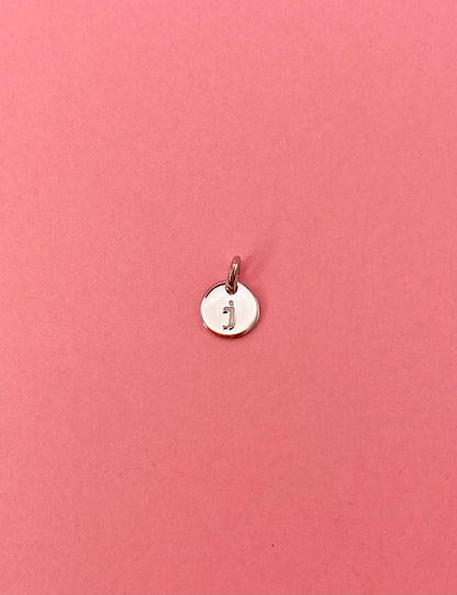 Pendentif lettre ronde