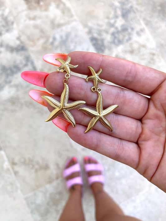 Boucles d'oreilles Étoile de mer